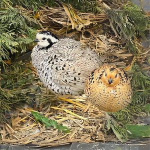 Snowflake Bobwhite Quail